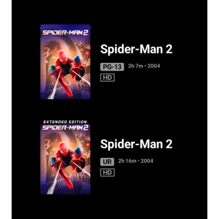 Spider-Man 2 + Extended HD Moviesanywhere