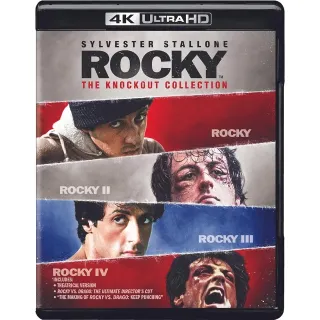 Rocky 1 - 4 The Knockout Collection 4K VUDU - AZ5