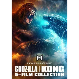 Godzilla X Kong Monsterverse 5-Film Collection 4K Moviesanywhere