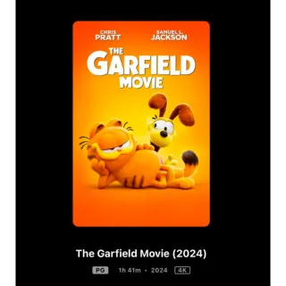 The Garfield Movie 4K Moviesanywhere