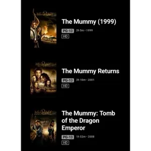 The Mummy Trilogy HD Moviesanywhere