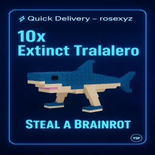 10X🔥 Extinct Tralalero 🪑 (Secret🔐)💎💲3.99 - STEAL A BRAINROT
