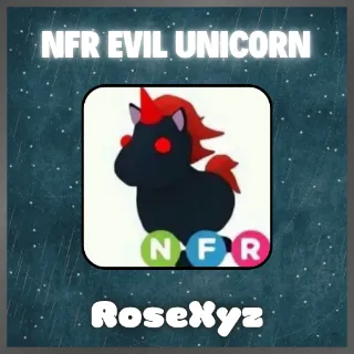 Adopt Me Pets / Neon Fly Ride - NFR Evil Unicorn - Fast Delivery
