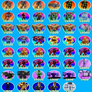 45x Unit Pack +12B Value 12000M - TTD - Toilet Tower Defense