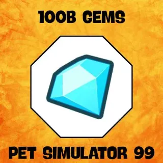 100B GEMS / 100 BILLION - PS99 / PET SIMULATOR 99 - WITH MAILBOX