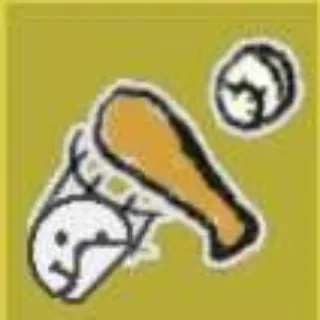 2x Baseball Swing Sticker BSS