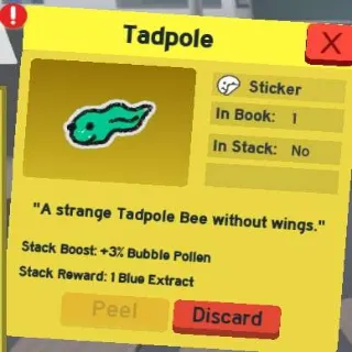 1x Tadpole Sticker BSS