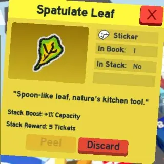Spatulate Leaf Sticker BSS