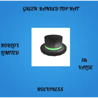 ✅ green banded top hat (gbth) in stock