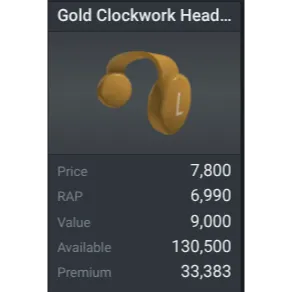 gold clockwork headphones