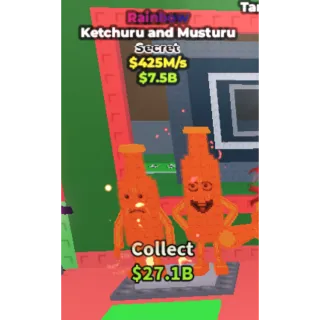 ✅ rainbow ketchuru and musturu  ONE TIME OFFER💲