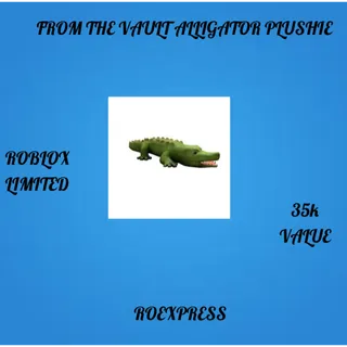 ✅ from the vault: alligator plushie (ftvap)