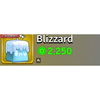 blox fruits- blizzard fruit permanent