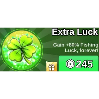 ✅ fish it- extra luck