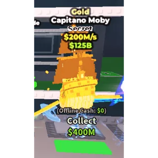 ✅  gold capitano moby 12396 ONE TIME OFFER💲