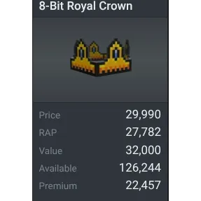 8-bit royal crown