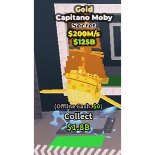 ✅ gold capitano moby 12392 ONE TIME OFFER💲