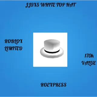 ✅ jj5x5's white top hat (jjwth)