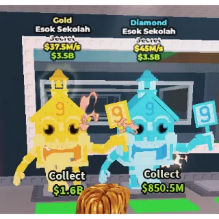 ✅ gold & diamond esok sekolah💲ONE TIME OFFER💲