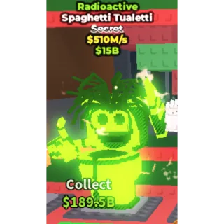 ✅ radioactive spaghetti tualetti  ONE TIME OFFER💲