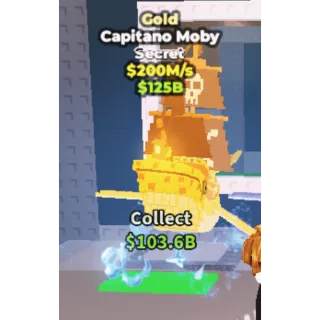 ✅ gold capitano moby  ONE TIME OFFER💲