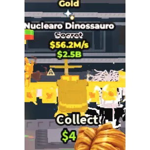 ✅ gold nuclearo dinossauro ONE TIME OFFER💲