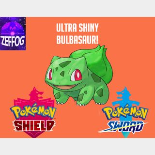 ULTRA SHINY BULBASAUR, 6IV LEVEL 1, Pokemon Sword and Shield