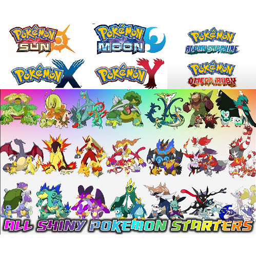 Pick Any 3 Shiny 6iv Starters From Any Generation