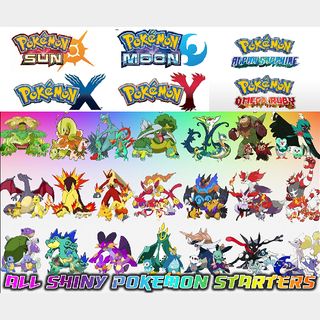 PICK ANY Shiny 6IV Starters From ANY Generation! Pokemon X, Y , Omega Ruby, Alpha Sapphire, Sun An... - Gameflip