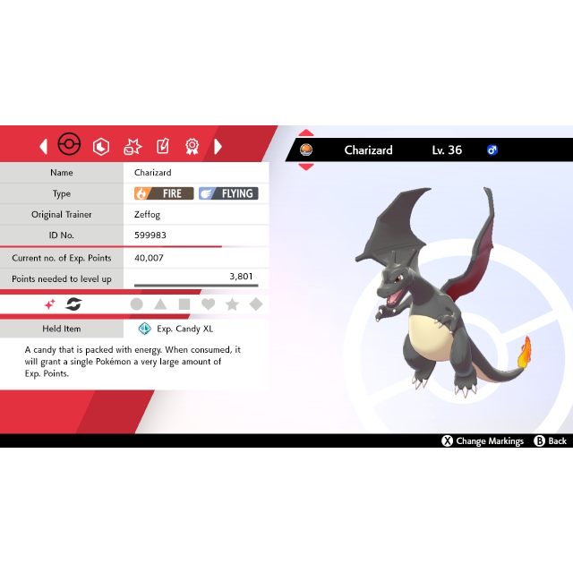 Charizard Shiny 6iv Battle Ready In Game Items Gameflip