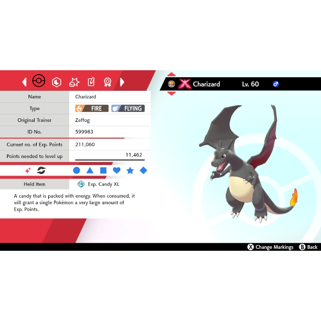  elymbmx Shiny 6IV Gigantamax Gmax for Charizard