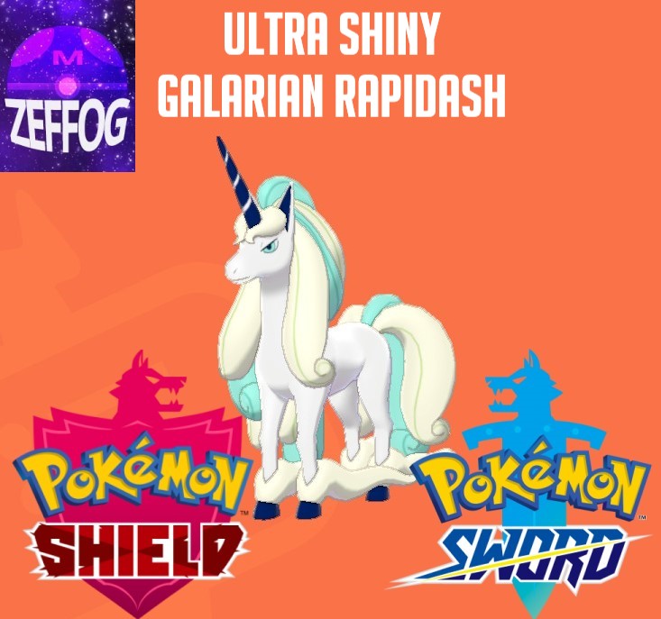 Galarian Rapidash Ultra Shiny 6iv Battle Ready In Game