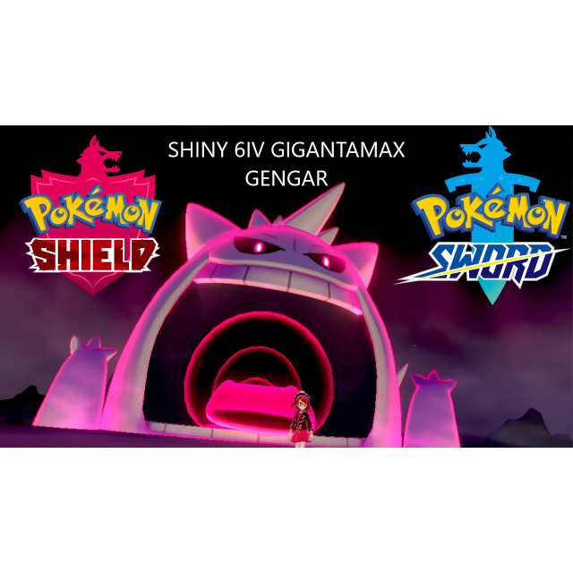 Pokemon Sword and Shield Gigantamax Gengar 6IV│Regular•Shiny•Sq.Shiny│