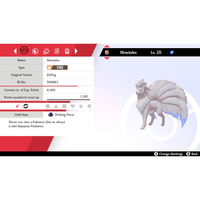 Ninetales Shiny 6iv Battle Ready In Game Items Gameflip