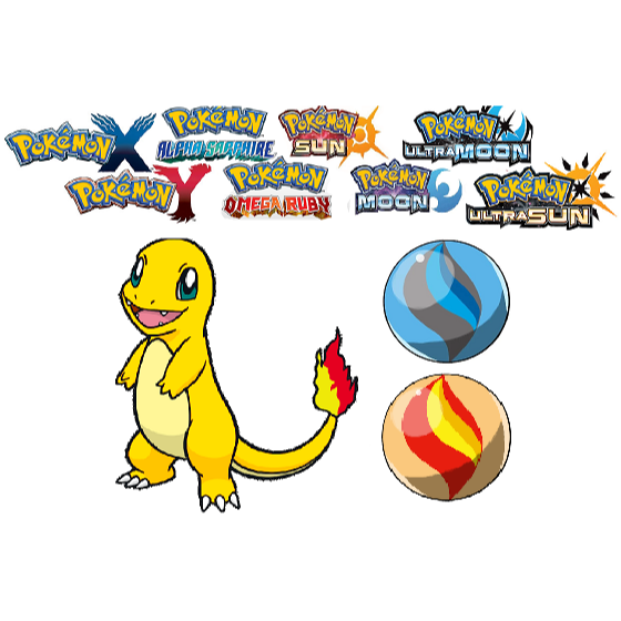 Shiny 6iv Charmander With Megastone For Charizard X Or Y - pikachu as mega charizard x on sale roblox