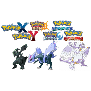 Shiny Event Legendary Tao Trio Zekrom Reshiram Kyurem Pokemon X, Y, Omega  Ruby or Alpha Sapphire 3DS - Gameflip