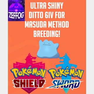 Pokemon Sword and Shield Shiny Japanese Breeding Ditto 6IV