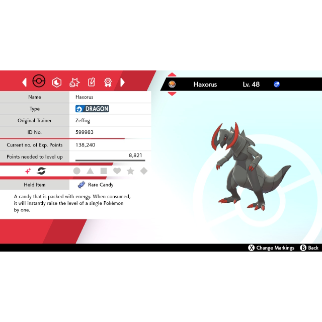 Haxorus Pokemon Go Shiny