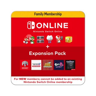Nintendo Switch Online 12 Month Family Membership + Expansion Pack