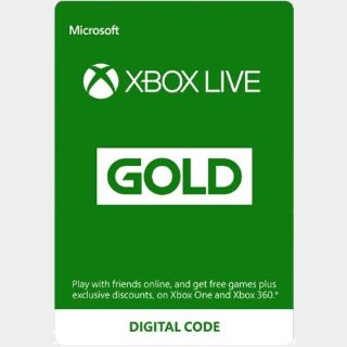 Xbox Live Gold 1 Month ( Auto Delivery)