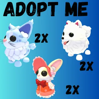 Samoyed = 2X    Maine coon = 2X  Mrs.Whiskerpips = 2X  