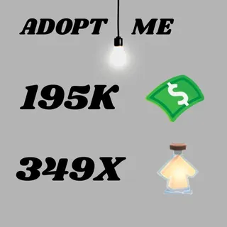 195K Bucks And 349X Potions - Adopt Me