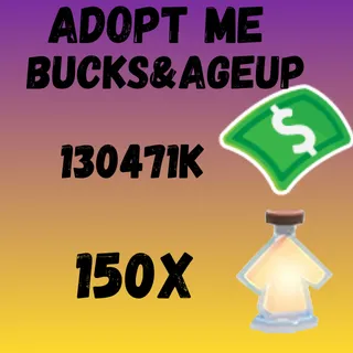 bucks & ageup & potion adopt me 