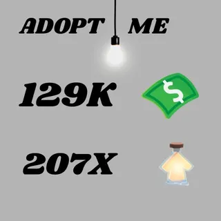 129K Bucks And 207X Potions - Adopt Me