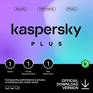Kaspersky plus 1 device 1 year key