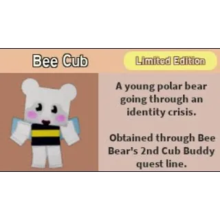 bee cub cub buddy bee swarm simulator