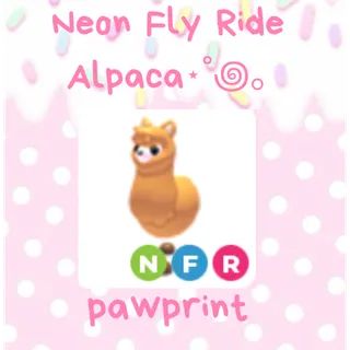 neon fly ride alpaca