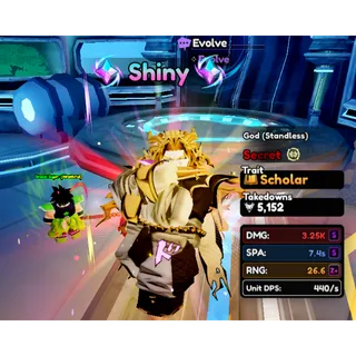 Shiny God (standless) Evo Stats S S Z+ Anime Vanguards