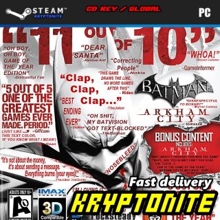 Batman: Arkham City - Game of the Year Edition Steam CD Key