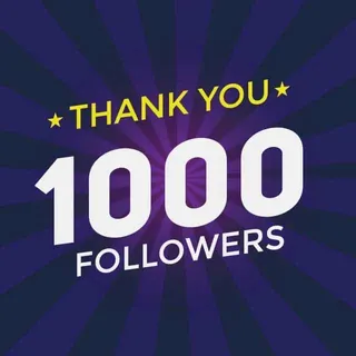 1,000 Instagram followers
